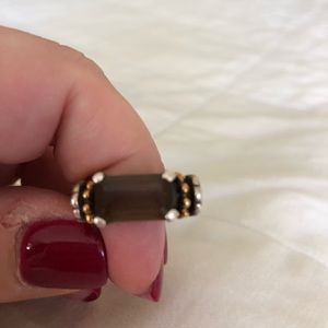 Lagos Caviar Signature Smoky Quartz statement ring
